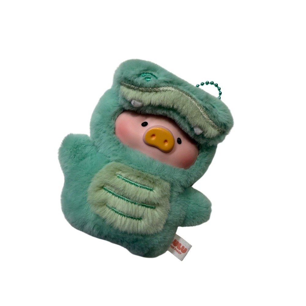 Lulu The Piggy 52Toys Dinosaur Crocodile Costume Plush Keychain